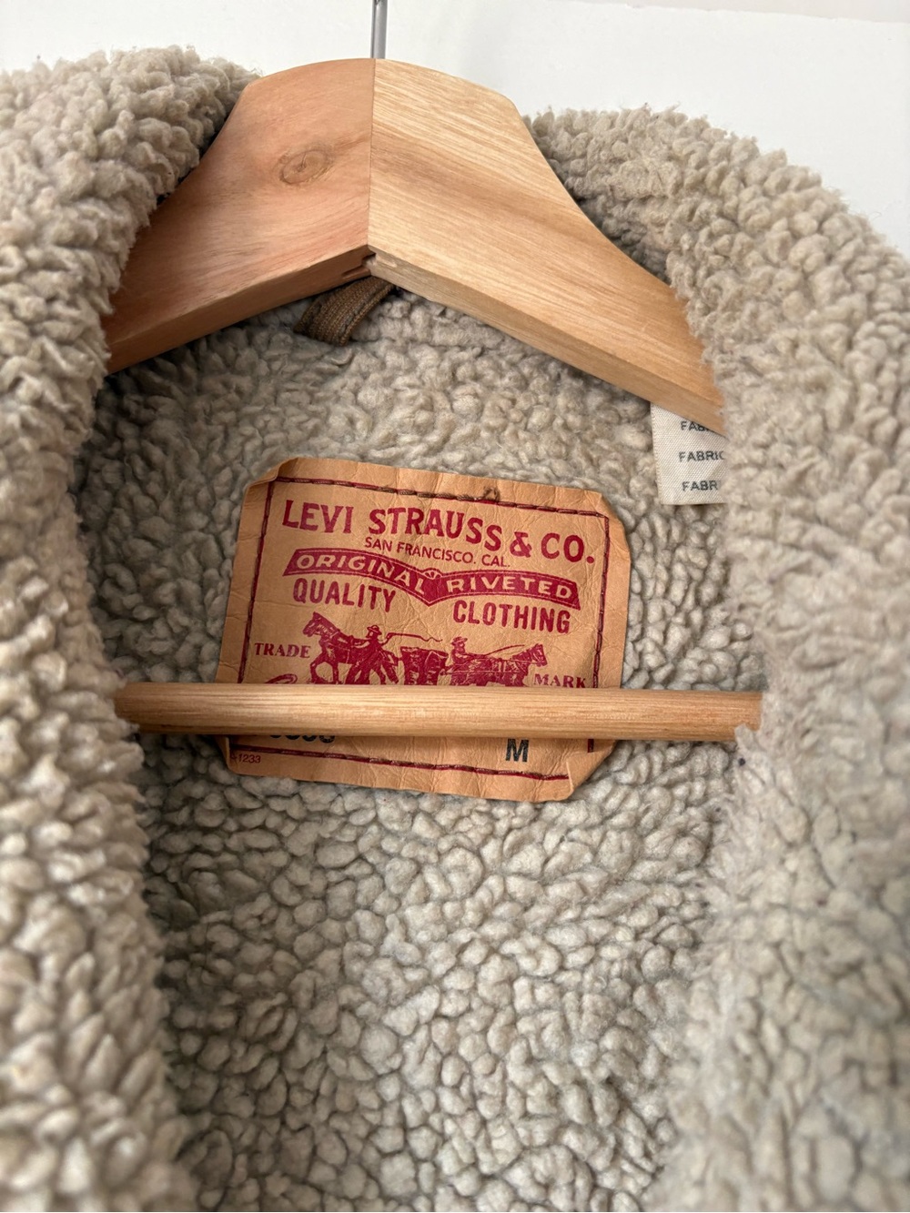 Levi's Brown Corduroy Sherpa Bomber Jacket - Picture 2 of 4